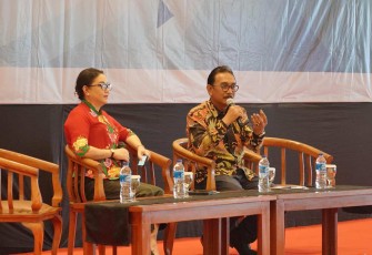 Dirjen Penataan Agraria Dalu Agung Darmawan saat mensosialisasikan penataan akses reforma agraria di Jakarta, Selasa (20/2)