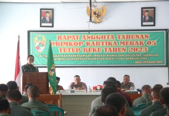 Rapat Anggota Tahunan Primkop Kartika Merak 05, Rabu (28/2)