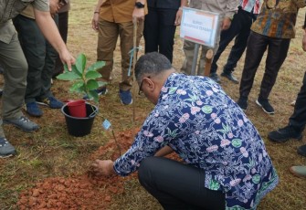 Pj Bupati Bengkulu Tengah Dr. Heriyandi Roni, M.Si  Tanam Pohon 