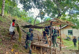 Kios sederhana satgas Yonif 310/KK