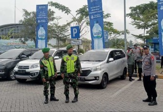 Pengamanan arus mudik lebaran di rest area KM 626