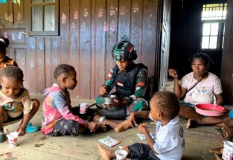 Posyandu Satgas Yonif 310/KK di Perbatasan 