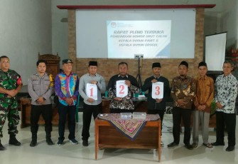 Rapat Pleno Terbuka Penentuan Nomor Urut Calon Kepala Dusun