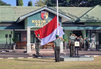 Upacara bendera Hari Kebangkitan Nasional Kodim 0801/Pacitan 