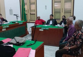 Suasana persidangan di Pengadilan Negeri Medan