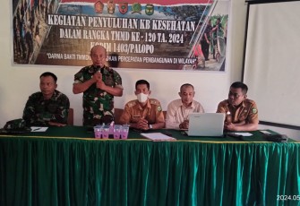 Penyuluhan kesehatan sasaran non fisik TMMD Kodim Palopo 