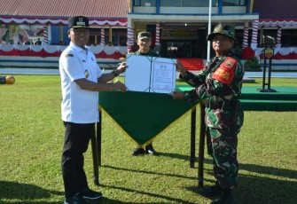 Penutupan TMMD ke-120 Kodim 0211/TT di Kelurahan Pondok Batu, Jum'at (7/6)