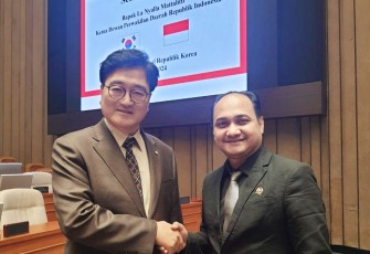 Fachrul Razi bersama Ketua Majelis Nasional Korsel 