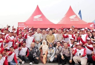 Pj Gubernur Sumatera Utara Sambut PON XXI Dengan Gerakan Tertib Lalu Lintas  