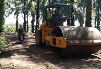 Pembangunan jalan di lokasi TMMD  sepanjang 3,4 Kilometer dengan Lebar 4 Meter.