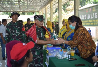 Tim Wasev Mabesad Brigjen TNI Heri Susanto Tinjau Langsung Pelaksanaan Pencegahan Stunting dan Pospindu PTM.