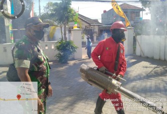 Fogging di wilayah desa binaan 