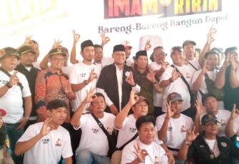 Deklarasi mendukung IBH & Ririn dalam pilkada Depok 2024, Senin (19/8)