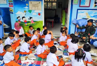 Lanud RHF Gelar Kegiatan Trial Makan Siang Bergizi Gratis.