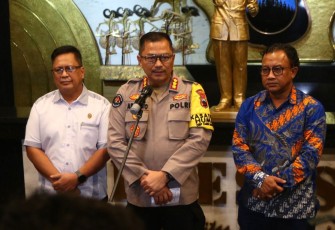 Kabid Humas Polda Jateng Kombes Pol Artanto saat memberikan keterangan pers