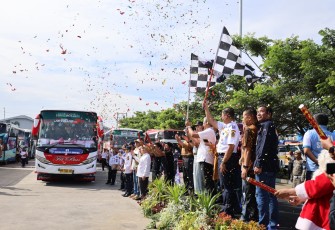 Pelepasan bus pengangkut pemudik gratis