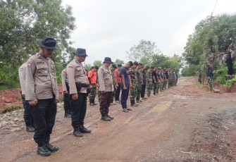 Apel pagi satgas TMMD Kodim Gowa, Selasa (5/3)