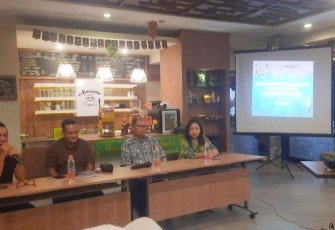 Ketua Kadin Kota Surakarta Ferry Septha Indrianto saat menyampaikan paparan dalam gelaran Solo Great Sale 2024