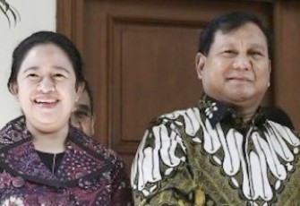 Puan Maharani Ketua DPR RI bersama Prabowo Subianto 