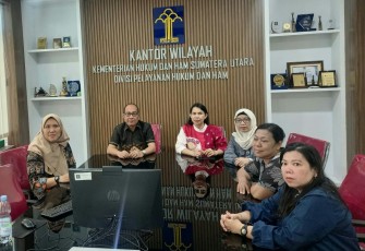 Kanwil Kemenkumham Sumut Ikuti Kegiatan Diseminasi dan Penguatan HAM