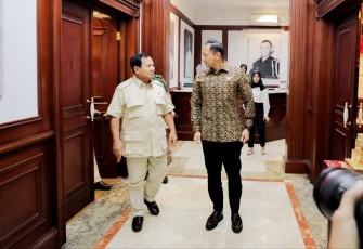 Menteri ATR/Kepala BPN Sambung Silaturahmi dengan Menhan, Selasa (05/03/2024).