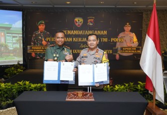 Kodam IX/Udayana dan Polda NTB Tandatangani Perjanjian Kerja Sama