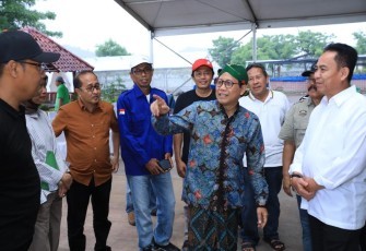 Menteri yang akrab disapa Gus Halim saat kunjungan kerja di Desa Margagiri, Bojonegara, Serang, Banten, pada Minggu (7/1/2024)