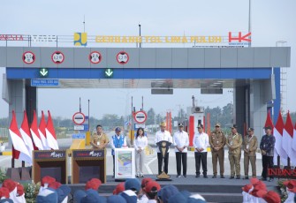 Bupati Asahan Dampingi Presiden Jokowi resmikan Tol Tebingtinggi-Indrapura-Limapuluh-Kisaran