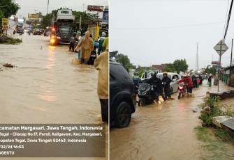 Pasca Banjir, lebih dari 1.400 orang sempat mengungsi pada Minggu petang (4/2), sekitar pukul 16.00 waktu setempat. 