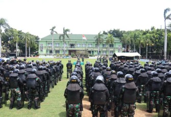 Korem 052/Wkr melaksanakan latihan terintegrasi pengamanan Pilkada T.A 2024 DKI Jakarta yang ditempatkan di  Yonif mekanis 203/AK Jln Gatot Subroto km 6 ,Gandasari, Jatiuwung Kota Tangerang dan Batalyon Arhanud 6/BAY. Jl. Lagoa Kanal No.41, Kb. Bawang, Kec. Tj. Priok, Jakarta Utara
