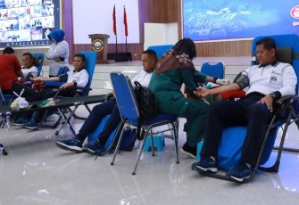 Polisi Militer Koarmada III Gelar Donor Darah 
