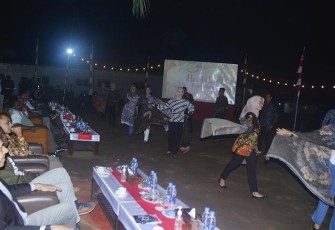 welcome dinner bertempat di Rear Base Camp, Bunia, Republik Demokratik Kongo, Rabu (27/12/2023).