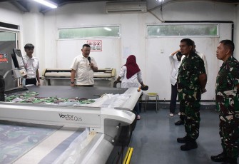 Dankormar saat  Kunjungi Industri Perlengkapan Taktis Karya Anak Bangsa