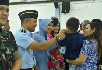 Danlanud Husein Sastranegara saat Kunjungi Gereja Oikumene Lanud Husein Sastranegara