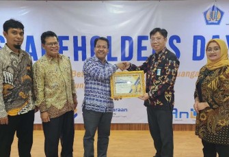 Penghargaan diserahkan dalam Stakeholder Day yang digelar KPPN Jakarta IV, Jumat (16/2/2024). 