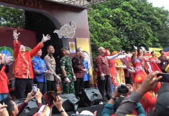 Satgas Ops Liong Polda Kalbar saat Amankan Pelaksanaan Festival Kuliner