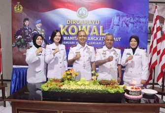 Lanal Tegal saat Gelar Acara Syukuran Dalam Rangka HUT ke- 61 Kowal