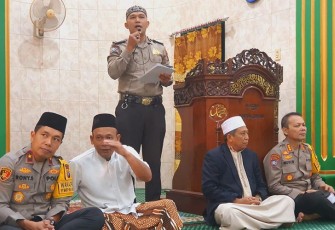 Kapolsek Patumbak Dampingi Waka Polda Sumut Safari Subuh