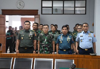 Pangdam I/BB saat Hadiri Langsung Sidang Kasus Dugaan Narkotika Serma AS