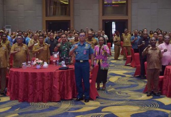 Komandan Wing Udara 3 saat Hadiri Peresmian Perda Kabupaten Biak Numfor