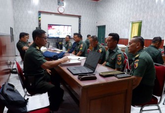 Kodim 0801/Pacitan saat Terima Kunjungan Kerja Wasrik Itdam V/ Brw