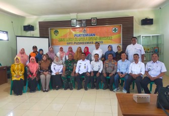 Pertemuan Mini Lokakarya Lintas Sektor yang digelar di Aula Puskesmas UPT Jetis, Desa Jetis, Kecamatan Dagangan, Kabupaten Madiun, Jumat (29/8/2025).