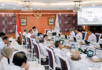 Rapat Kemensos bersama BNPT