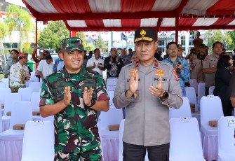 Wakapolda Kalteng Hadiri Apel Kesiapsiagaan Karhutla di Kantor Gubernur