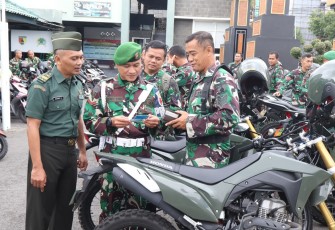 Kodim 0808/Blitar saat Gelar Pemeriksaan Kendaraan Dinas dan Pribadi