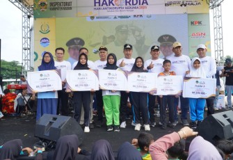 Dandim 0803/Madiun Ikut Meriahkan Puncak Hari Anti Korupsi Sedunia 