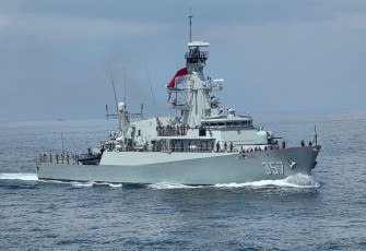 KRI Bung Tomo-357 Ikuti Tahap Sea Phase 3rd Aminex 2025 di Selat Malaka