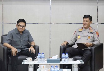 Kapolda Kalteng Irjen Pol Iwan Kurniawan saat menerima RCEO BRI Regional Kalimantan, Senin (15/9)