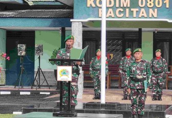 Upacara 17-an di Kodim Pacitan 
