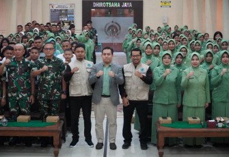 Keluarga besar TNI di Makorem 081/DSJ Madiun, Selasa (30/9)